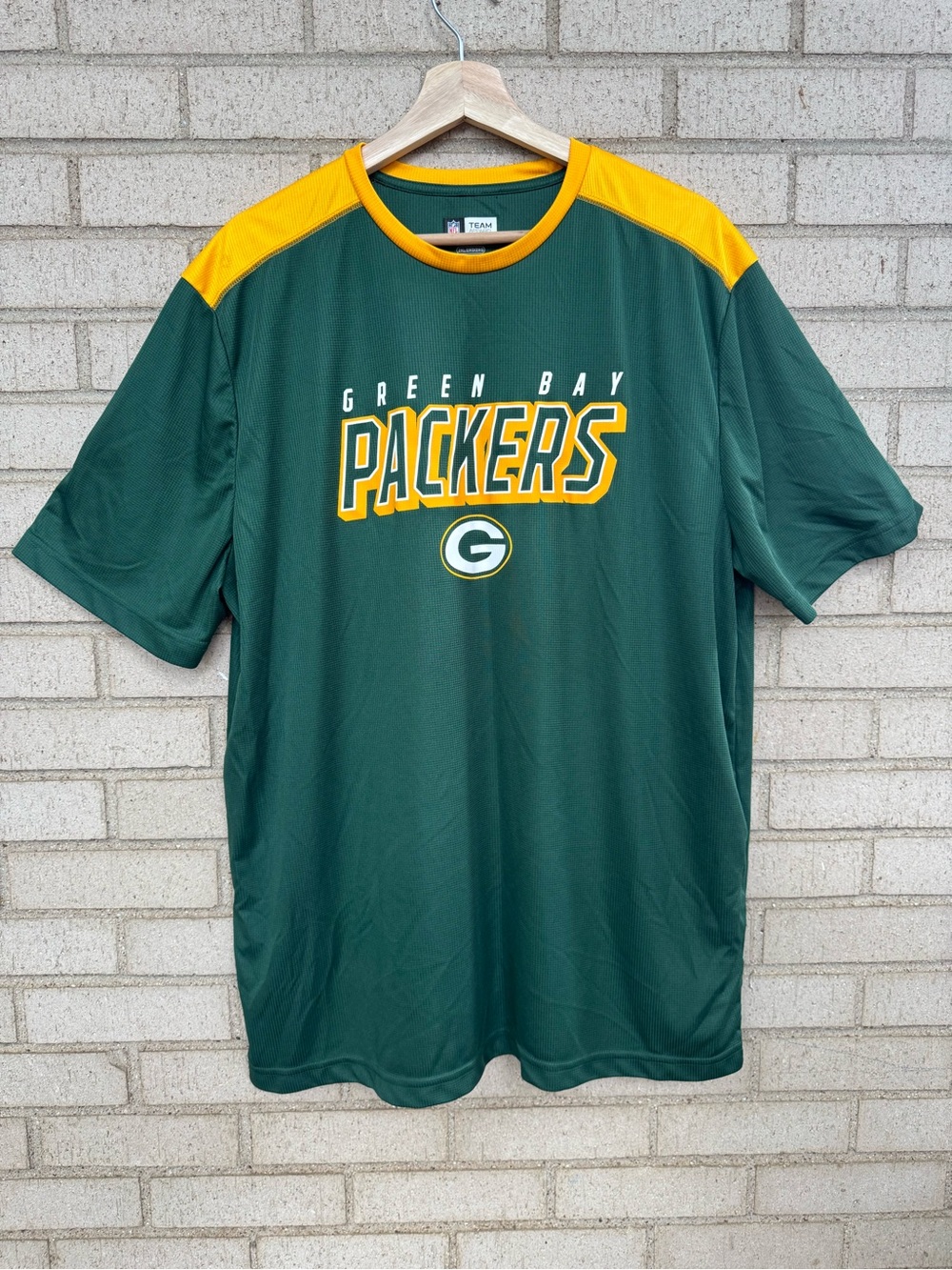 NFL Green Bay Packers Short-Sleeve Tee in Green Gold XXL